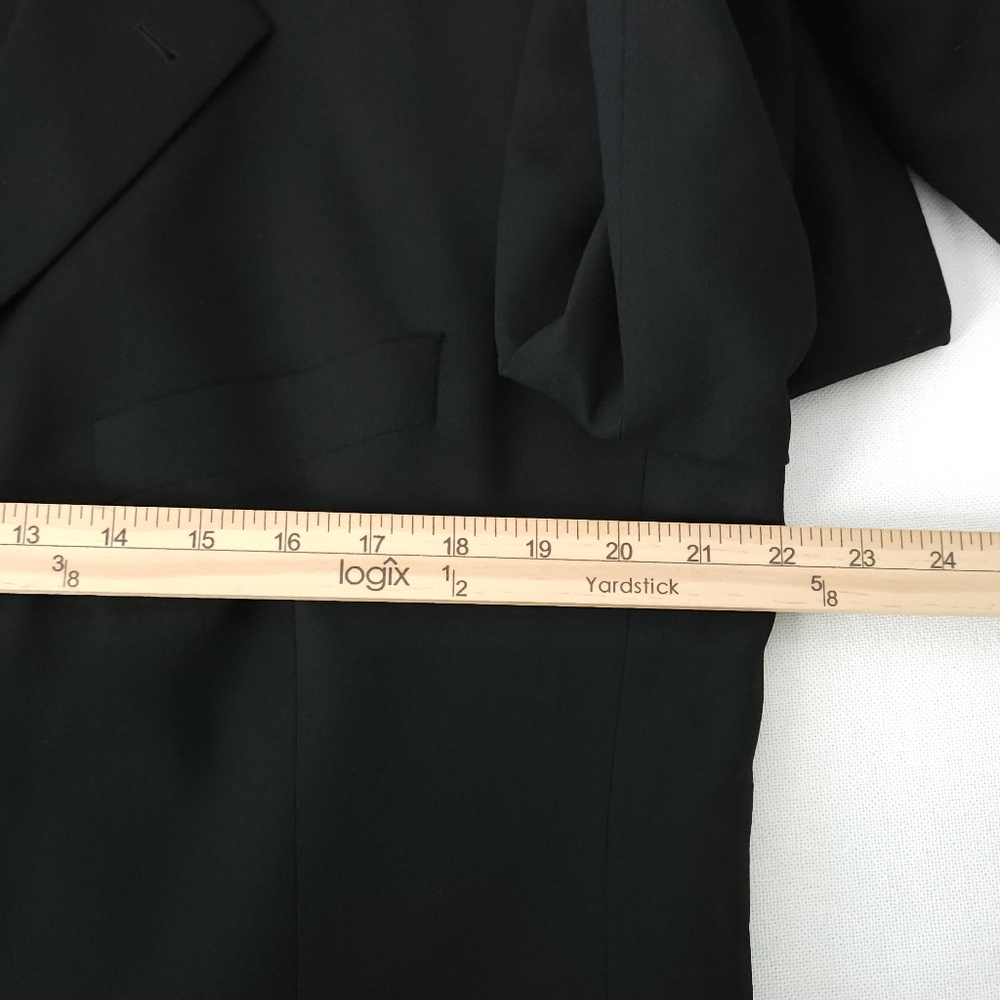 Hugo Boss Men's 40R Black Blazer 100% Virgin Wool 4 Button Sport‎ Coat USA - Picture 7 of 9